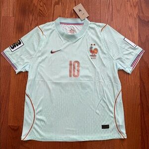 France Away Soccer Jersey Player Version Mbappe 10